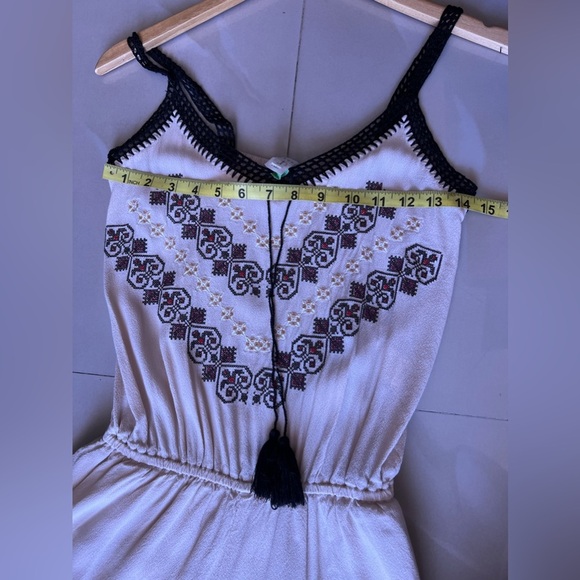 Intropia Womens Jumpsuit Baige Lined  sleeveless Spain   knitting size 34 - Picture 12 of 16